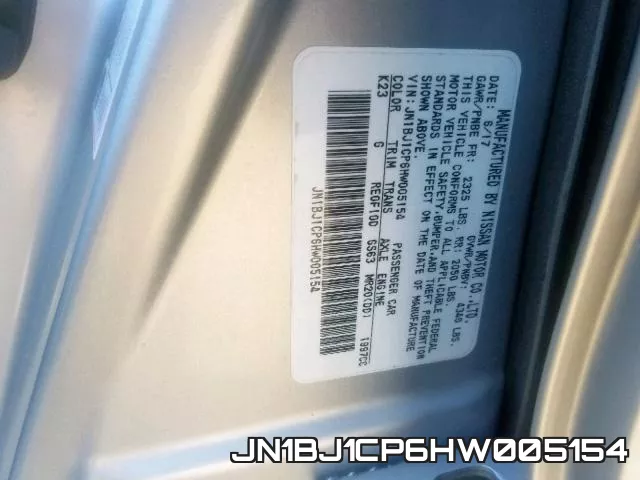 JN1BJ1CP6HW005154