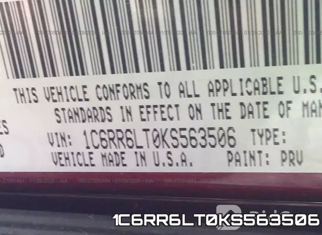 1C6RR6LT0KS563506