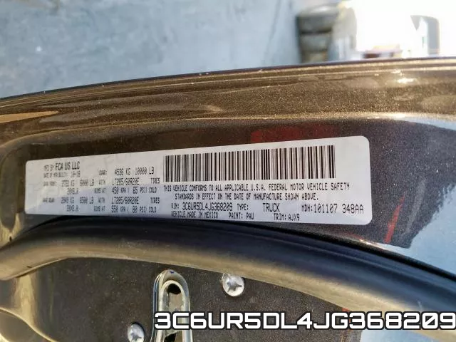 3C6UR5DL4JG368209