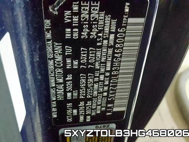 5XYZTDLB3HG468006