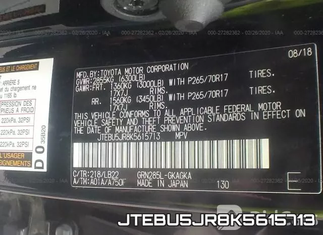 JTEBU5JR8K5615713
