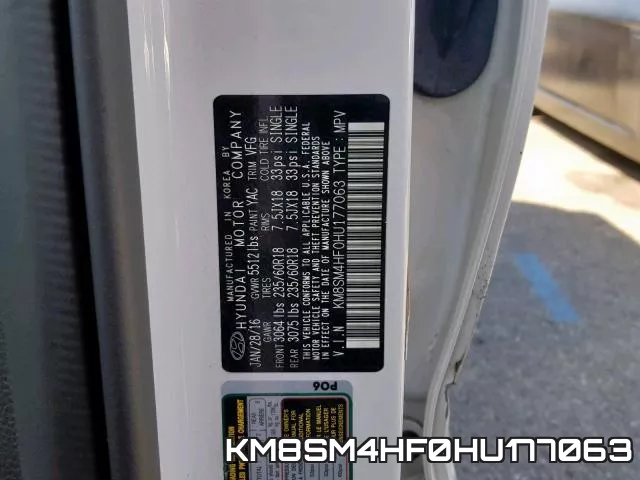 KM8SM4HF0HU177063