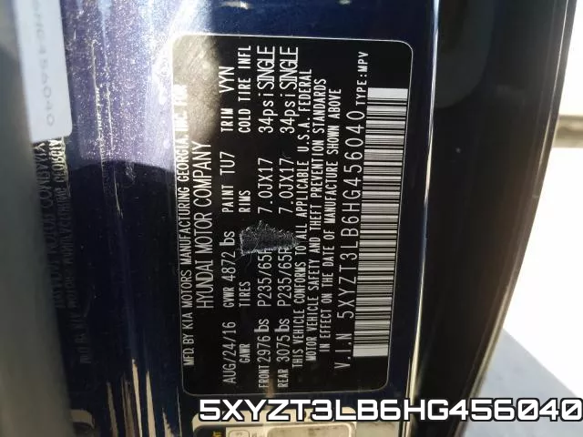 5XYZT3LB6HG456040