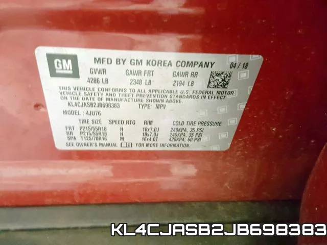 KL4CJASB2JB698383