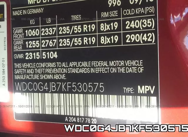 WDC0G4JB7KF530575