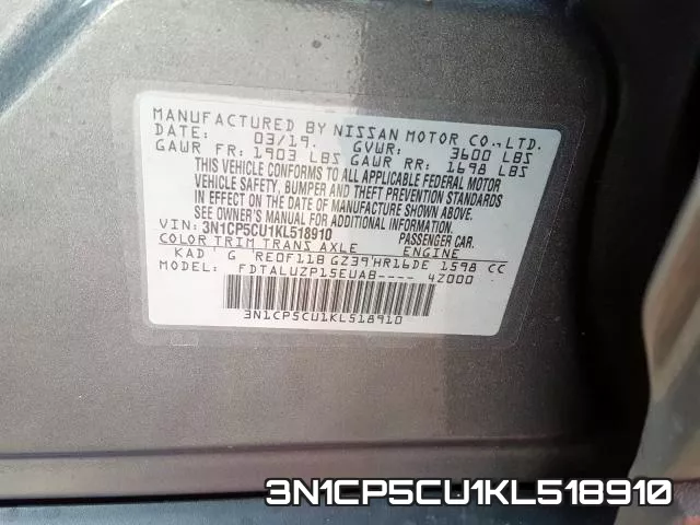 3N1CP5CU1KL518910