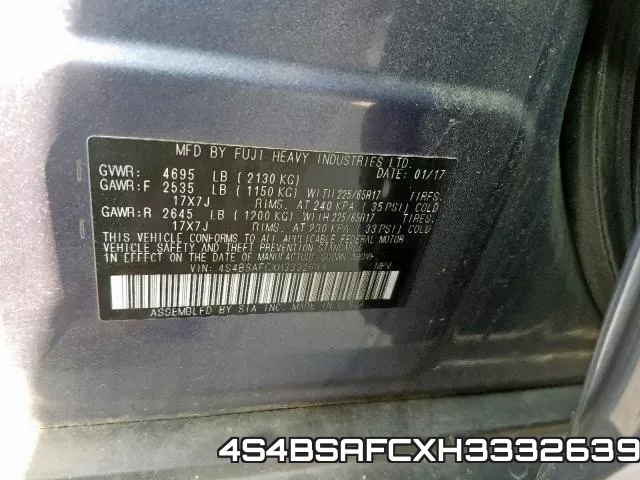 4S4BSAFCXH3332639