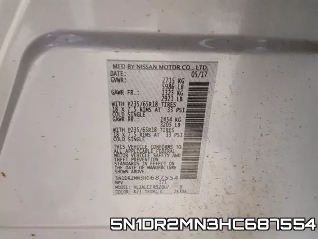 5N1DR2MN3HC687554