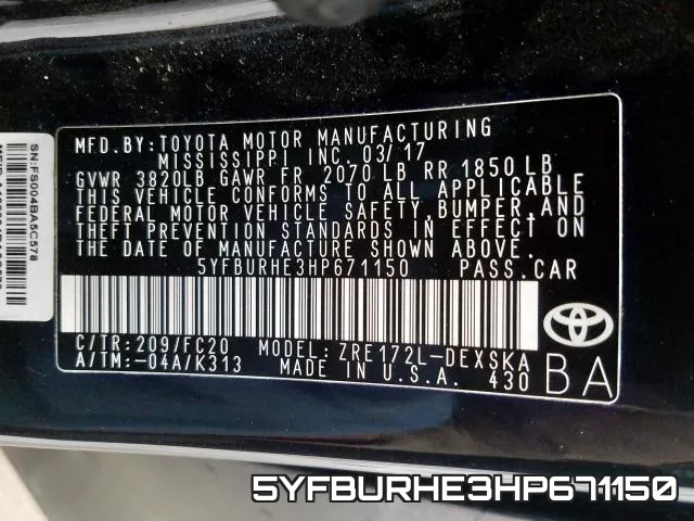 5YFBURHE3HP671150