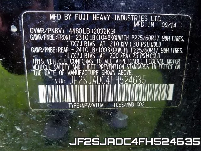 JF2SJADC4FH524635
