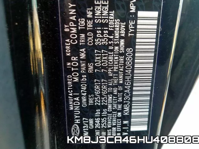 KM8J3CA46HU408808