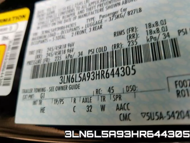 3LN6L5A93HR644305