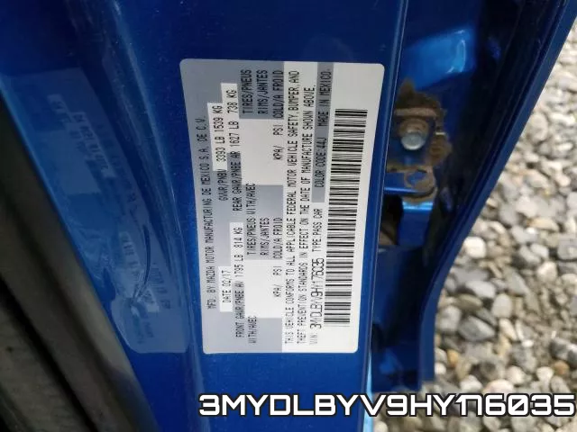 3MYDLBYV9HY176035