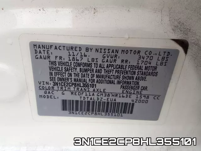 3N1CE2CP8HL355101