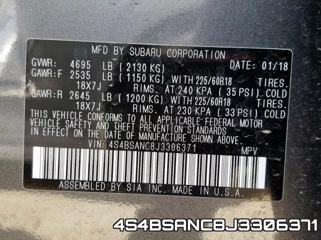 4S4BSANC8J3306371
