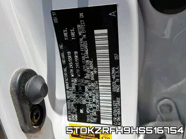 5TDKZRFH9HS516754