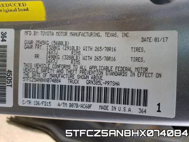 5TFCZ5AN8HX074084