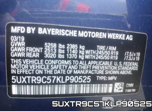 5UXTR9C57KLP90525