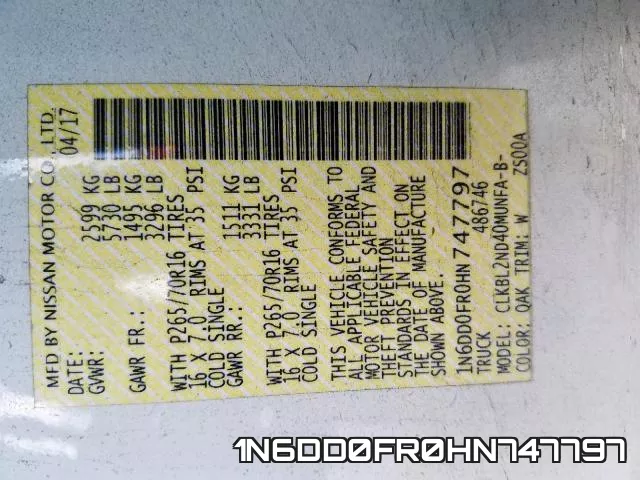 1N6DD0FR0HN747797
