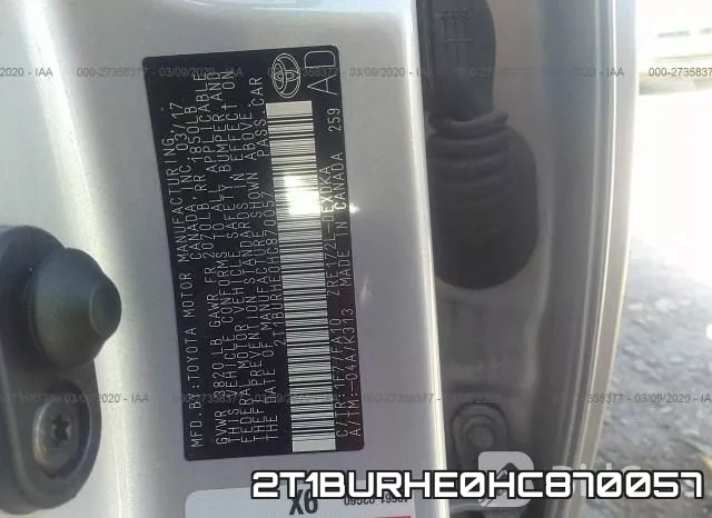 2T1BURHE0HC870057