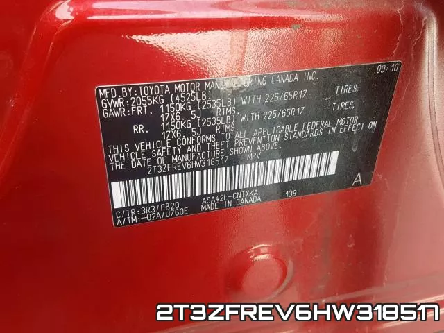 2T3ZFREV6HW318517