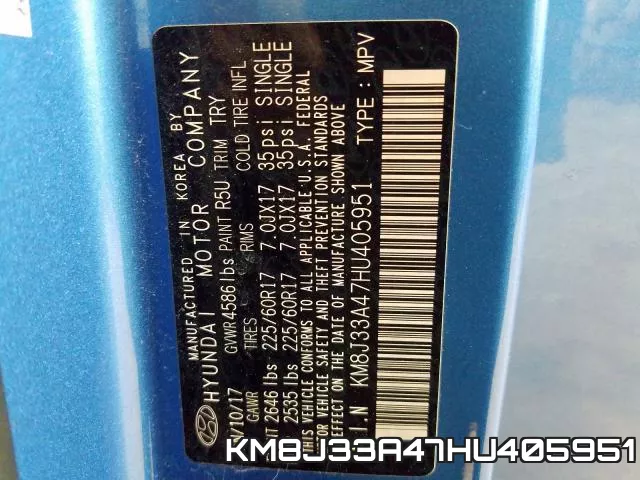 KM8J33A47HU405951