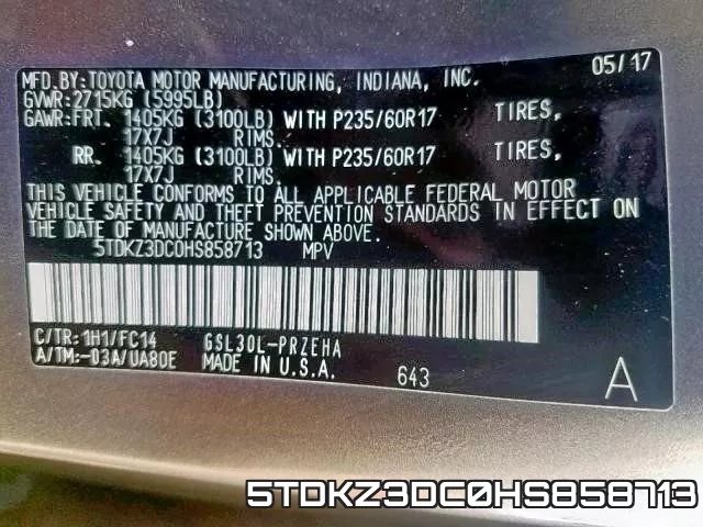 5TDKZ3DC0HS858713