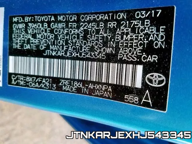 JTNKARJEXHJ543345
