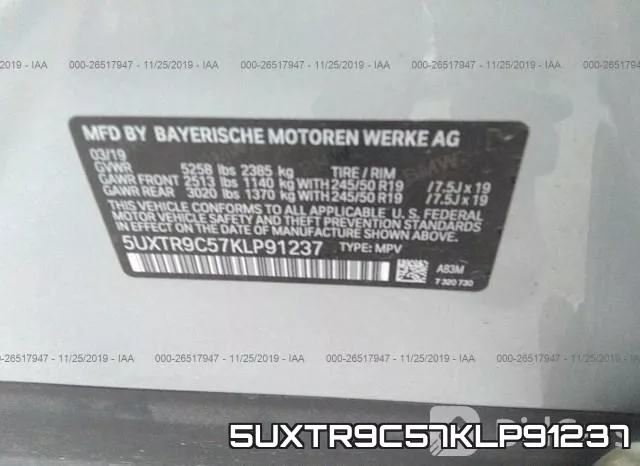 5UXTR9C57KLP91237