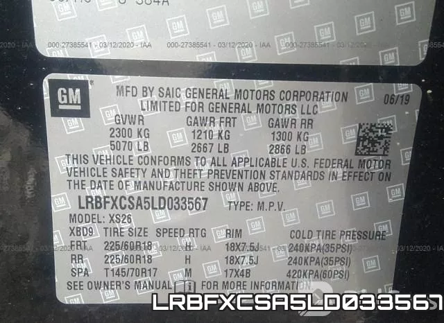 LRBFXCSA5LD033567