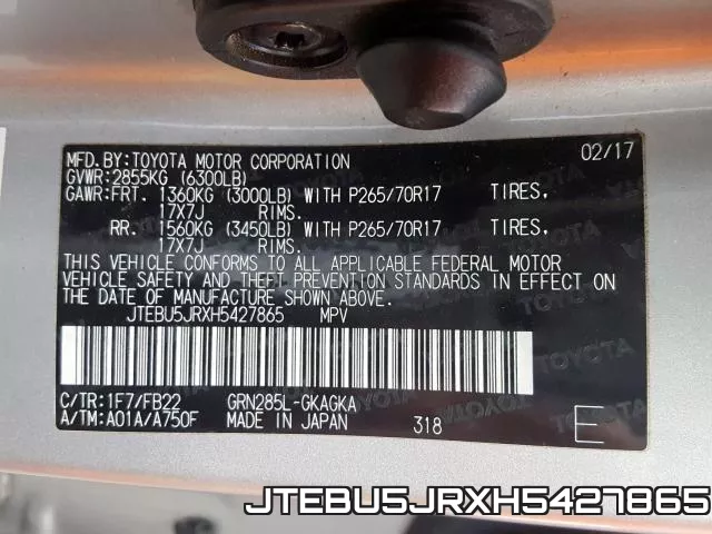 JTEBU5JRXH5427865