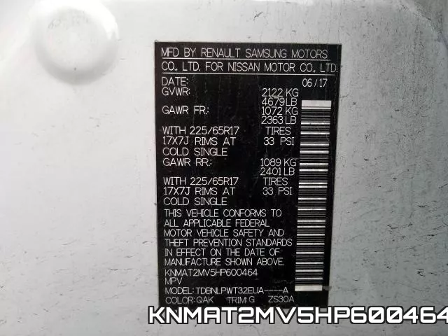 KNMAT2MV5HP600464