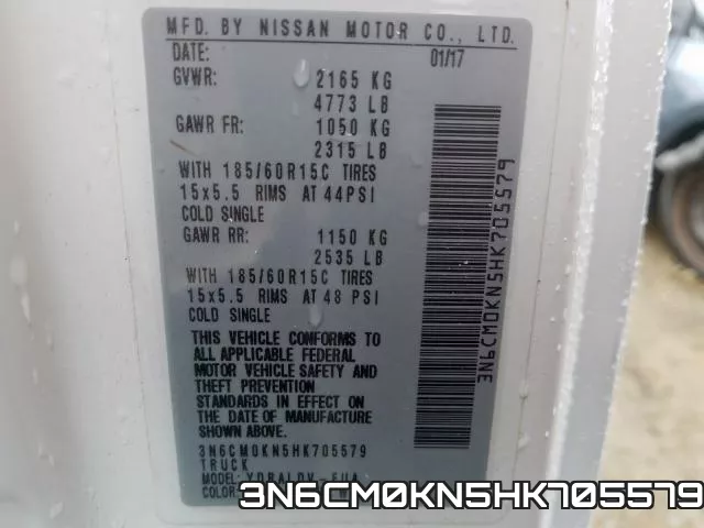 3N6CM0KN5HK705579