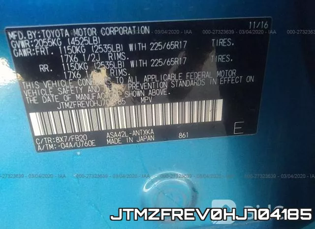 JTMZFREV0HJ704185