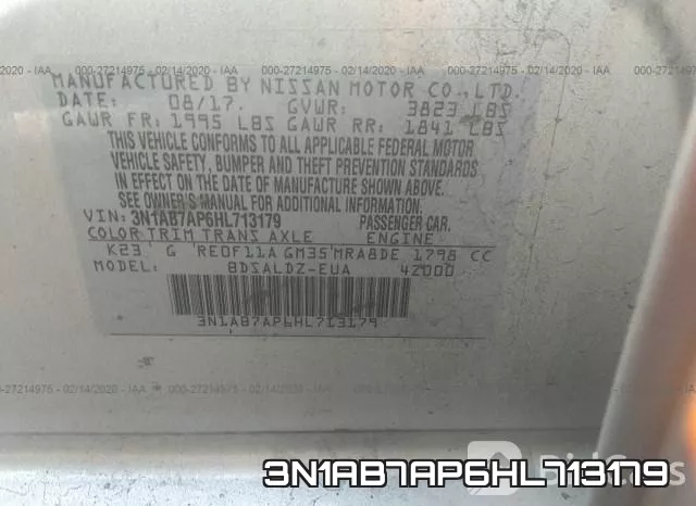 3N1AB7AP6HL713179