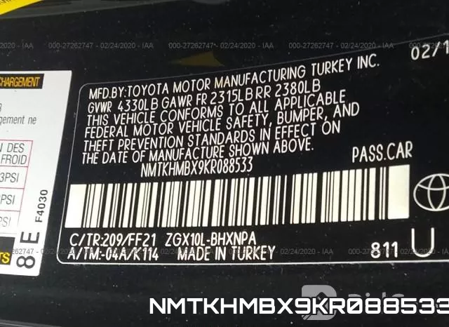 NMTKHMBX9KR088533
