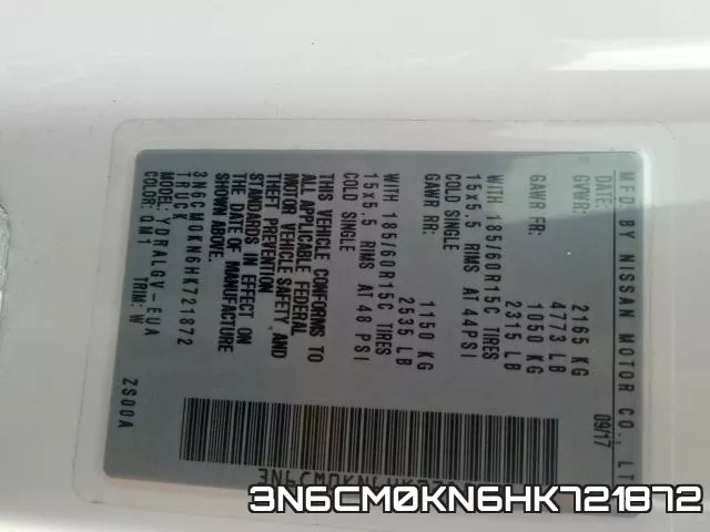 3N6CM0KN6HK721872