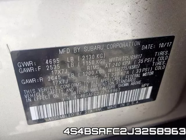 4S4BSAFC2J3258963