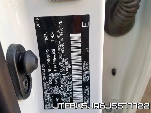 JTEBU5JR6J5577722