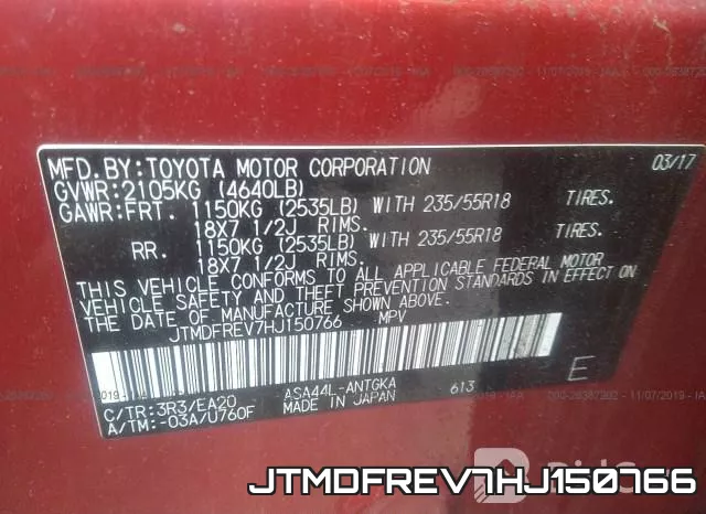 JTMDFREV7HJ150766