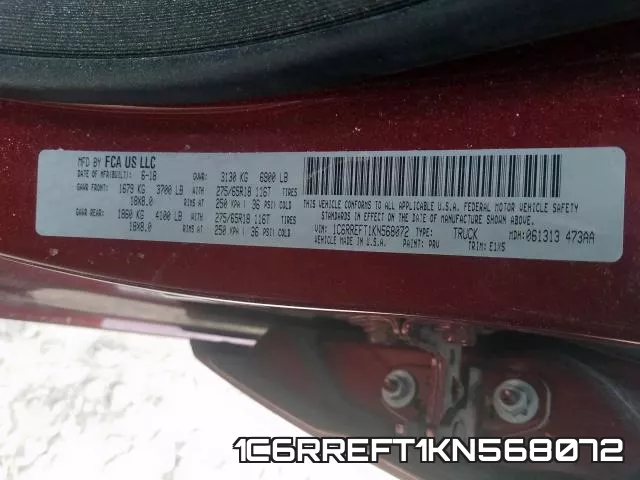 1C6RREFT1KN568072