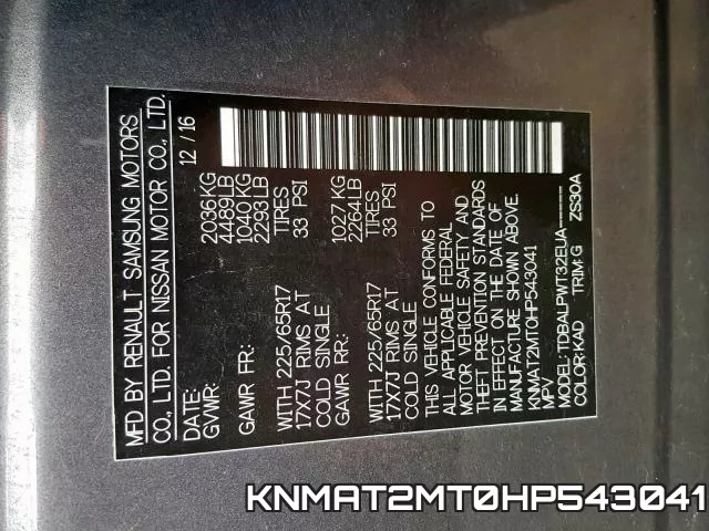 KNMAT2MT0HP543041