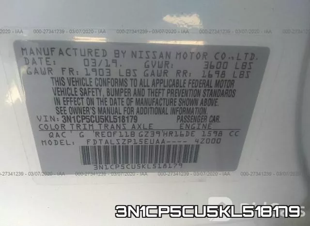 3N1CP5CU5KL518179