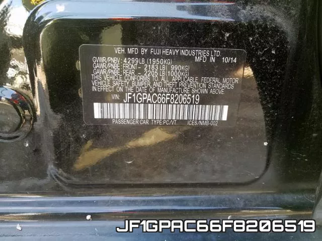 JF1GPAC66F8206519