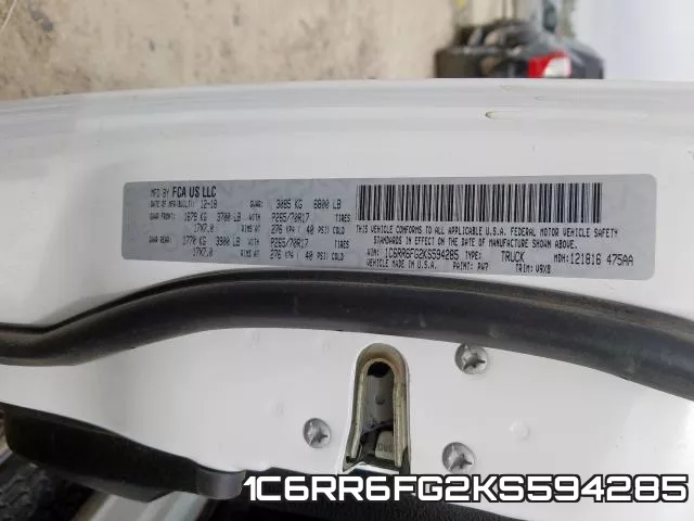 1C6RR6FG2KS594285