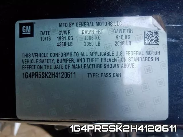 1G4PR5SK2H4120611
