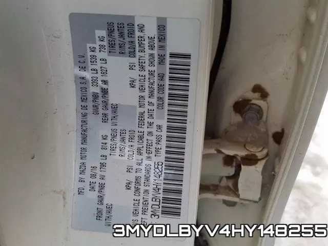 3MYDLBYV4HY148255