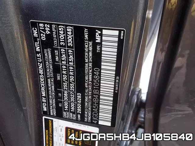 4JGDA5HB4JB105840