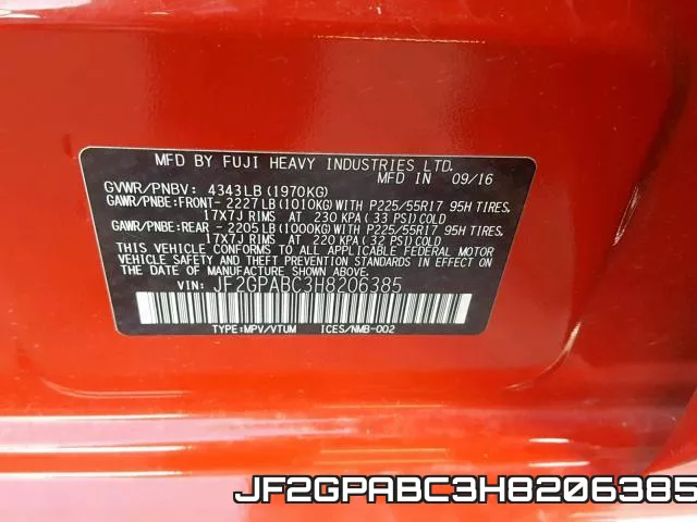 JF2GPABC3H8206385