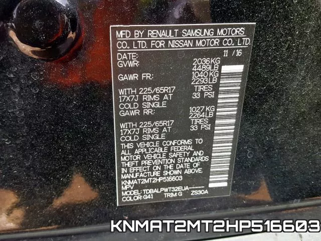 KNMAT2MT2HP516603
